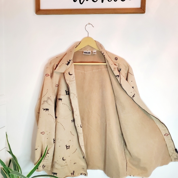 Chico's Design Tribal Zip Faux Suede Jacket - Picture 6 of 10